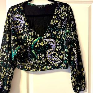 Thief & Bandit Emerald snake & thorn top